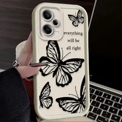 Advanced Art Black Butterfly Phone Case - Elegant Design with Enhanced Protection - Redmi Note 11S 5G (1)