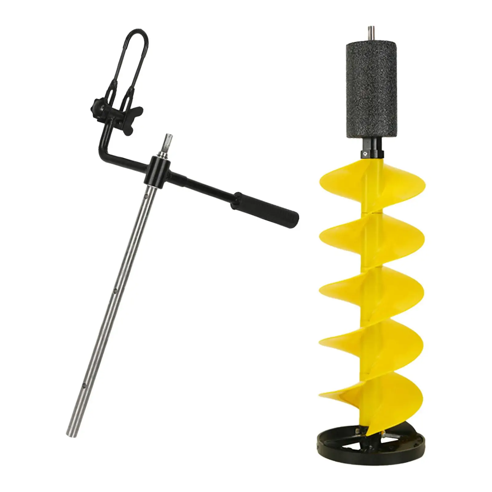 

Ice Drill Auger Ice Fishing Drill Outdoor Supplies Sturdy Portable Metal Rivers