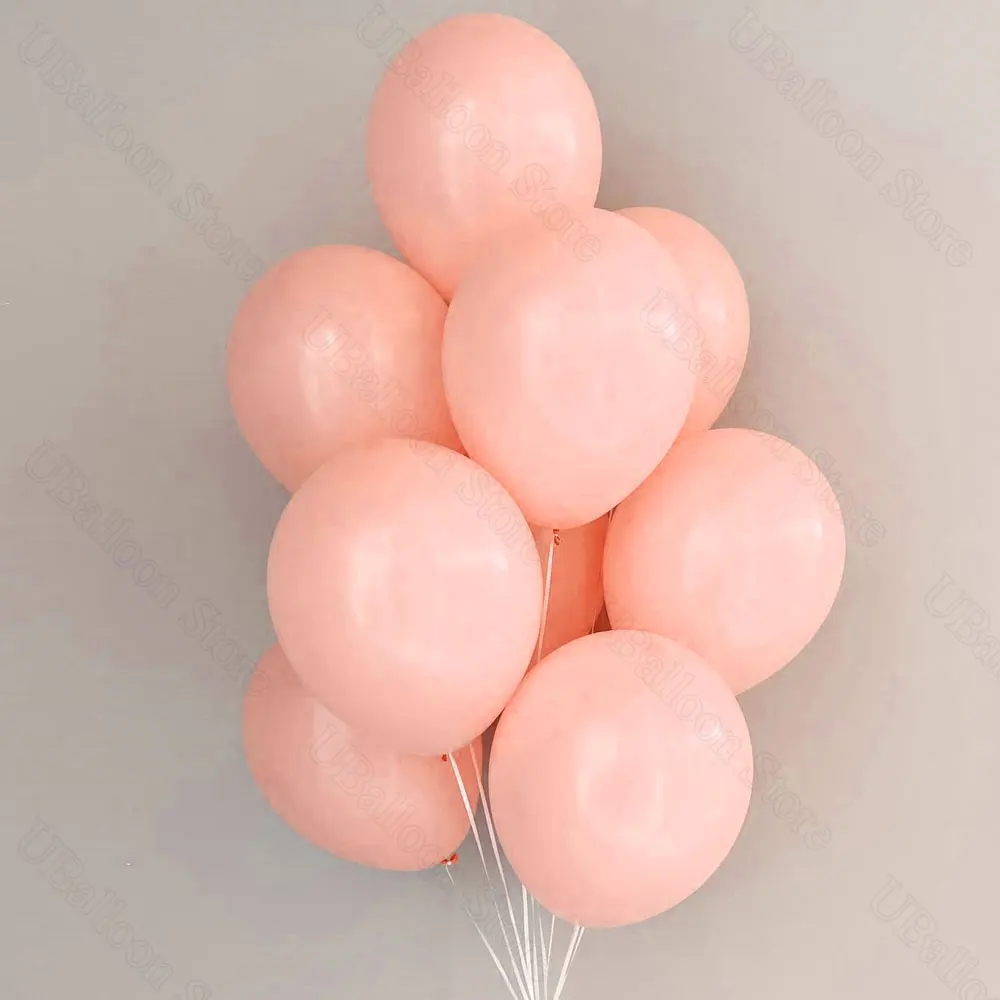 5/12 Zoll Macaron Latex Ballons Maca Candy Pastell Bunt Grün Rosa Lila Blau Luft Helium Ballon für Geburtstag Hochzeit Party – Detail 6