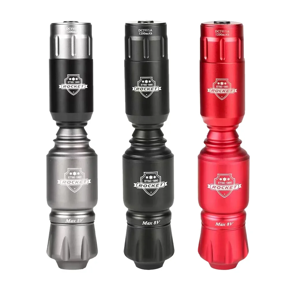 Mini Rocket Tattoo Machine Set Japan Motor Wireless Tattoo Power Supply Interfaccia Rca Kit Penna Tatuaggio Rotante