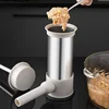 304 Stainless Steel Large Manual Sausage Maker Meatball Maker Sausage Stuffer Homemade Use Filler Tool Meat Ball Mold Machine 2