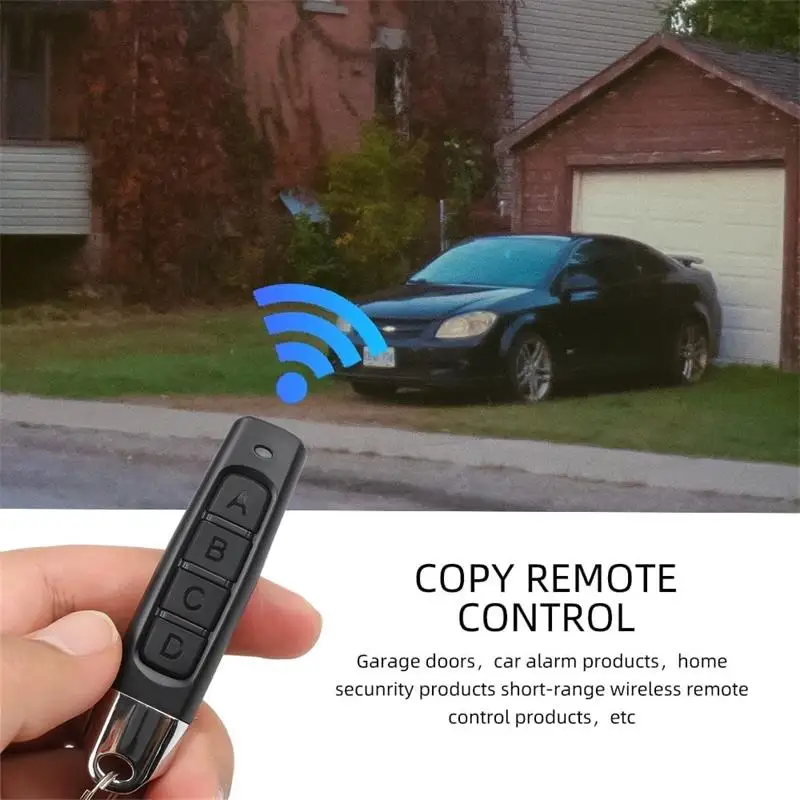 Wireless Remote Control 4-in-1 433Mhz Clone Code Car Key Fob Duplicator for Gate Smart Garage Door Opener