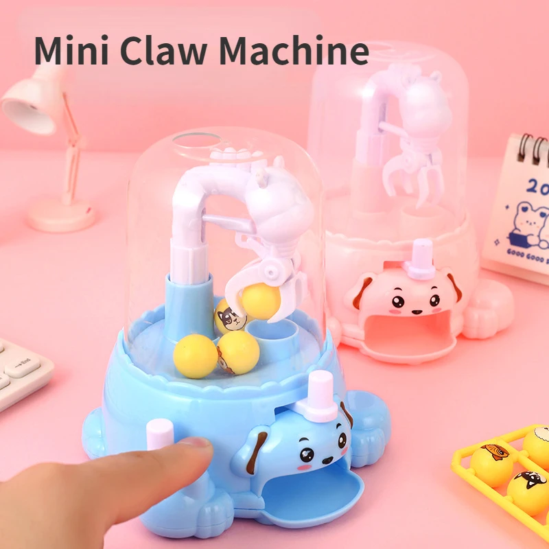 

Mini Children Crane Machine Fun Arcade Toys Kids Interactive Game Claw Machines Catching Grabbing Capsule Machine Birthday Gifts