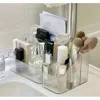 Transparent Makeup Organizer New 3/4-Slot Plastic Vanity Case Lightweight Washable Cosmetics Storage Rack 3