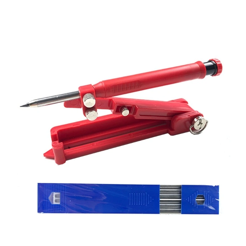 

DIY Woodworking Metal Gauge Tool Adjustable Scribing Ruler Multifunction Scribing Tool