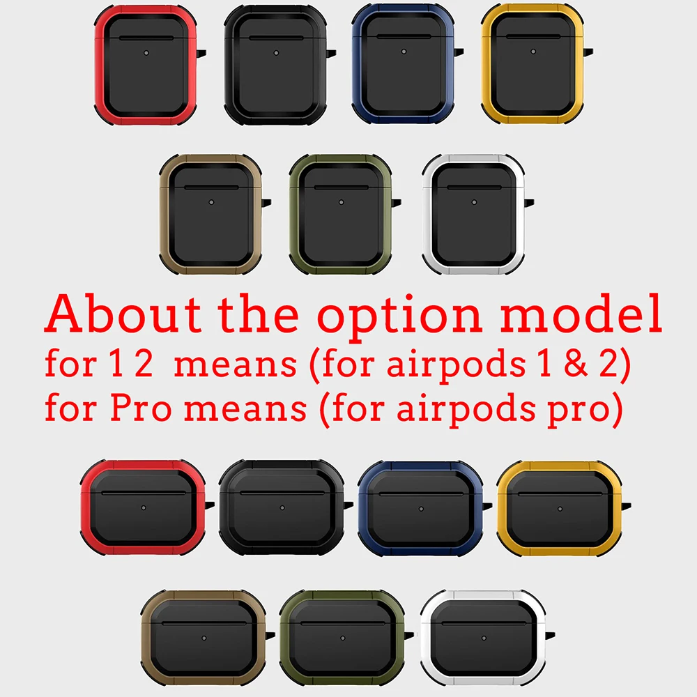 Luxury Earphone Case For AirPods Pro 2 2022 Silicone Armor Headphone Cover For Air Pod 3 2 1 Gen Funda Ultrathin Shockproof Case