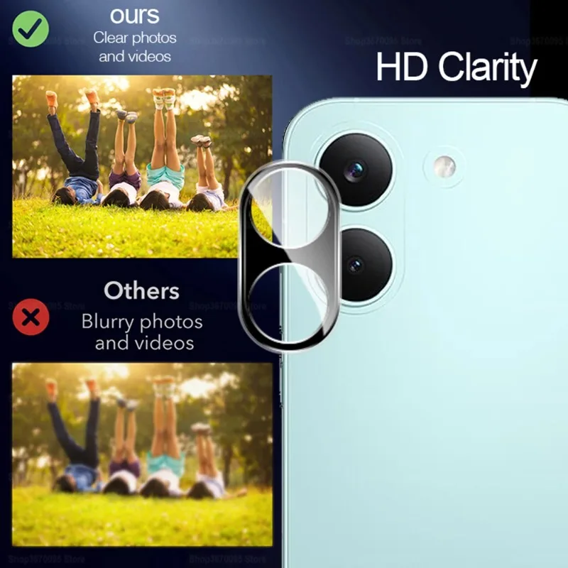 Premium HD Clear Tempered Glass Camera Screen Protector - 3D 9H Transparent Lens Film (1-3 PCS)