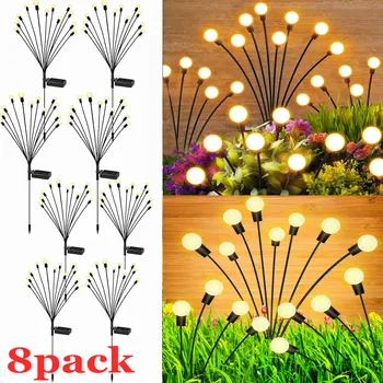 Luci solari da giardino luce solare oscillante Sway by Wind luci esterne luci Decorative da giardino solari Yard Patio Pathway Decoration 1