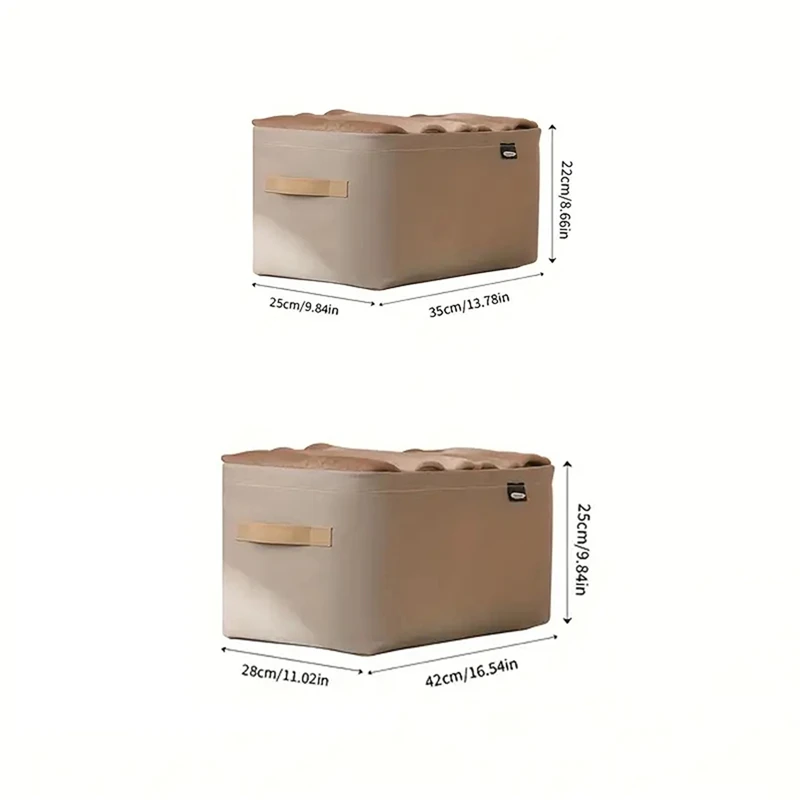 Clothes Organizer Foldable Thicken Storage Basket For Pants Sweater Underwear Clothes Household Wardrobe Sundries Storage Box 6