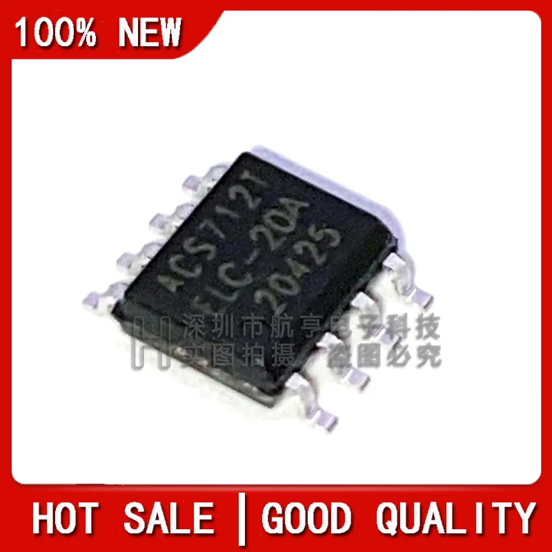 

10PCS/LOT New Original ACS712LCTR-20A-T SOP-8 1 channel 20A current sensor chip IC