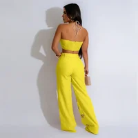 Courtney Halter Crop Top Pant Set 5