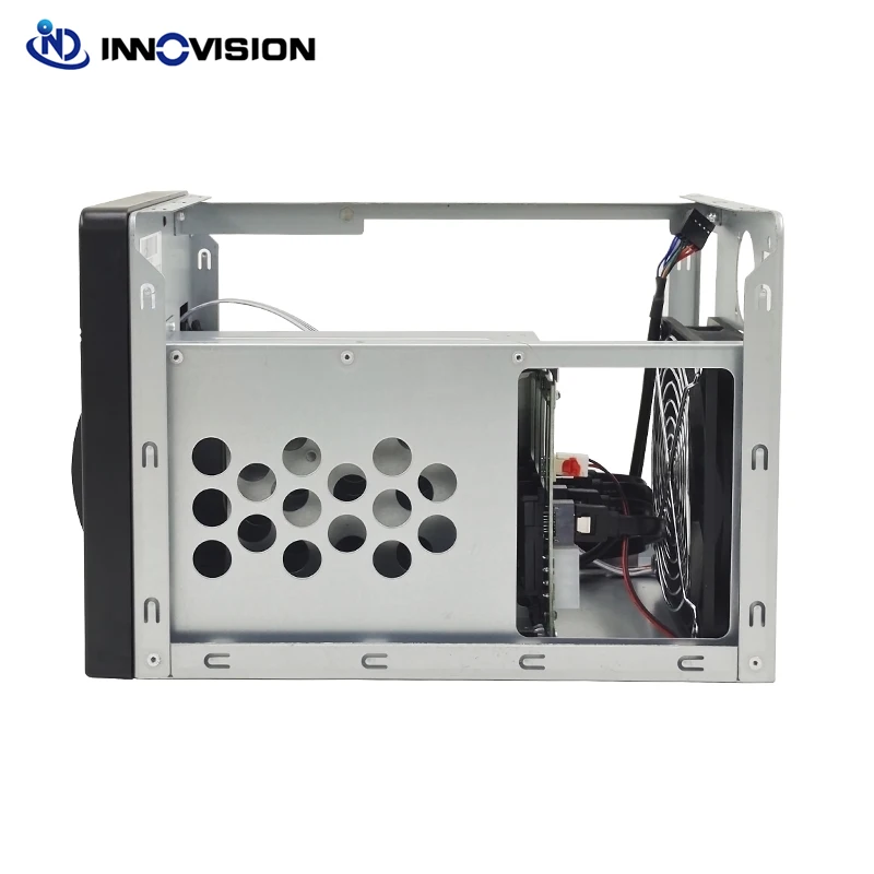 Mini ITX Desktop Case High Quality New Tooless 4 HDD Trays 4Bays Hard Disk Nas Storage Server Case Support MINI-ITX Motherboard pc case pc chassis mini itx desktop case
