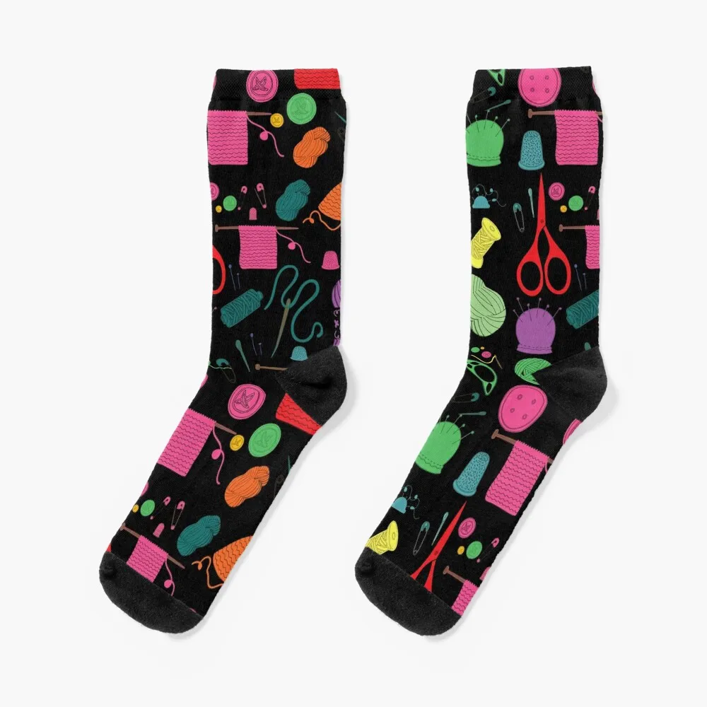 

Knitting Socks retro funny gifts Socks For Girls Men's