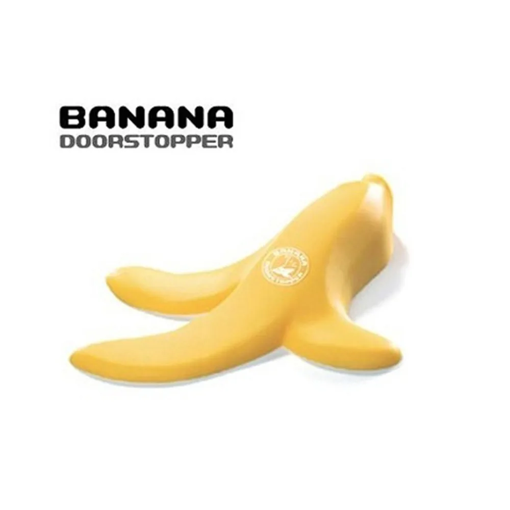 

Rubber Banana Door Draft Stopper Wedge Durable Yellow Anti Slip Base Design Door Stopper Easy to Use Versatile Door Wedge Door