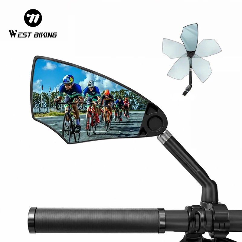 Premium Anti-Glare Wide Angle Telescopic Bicycle Rearview Mirror
