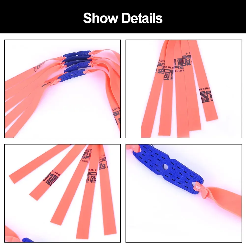Powerful Flat Elastic Band Hunting Outdoor Kit Catapult Latex Tape Replacement Accessory Natural Rubber For Slingshot 5PCS latex slingshot tube,slingshot rubber band