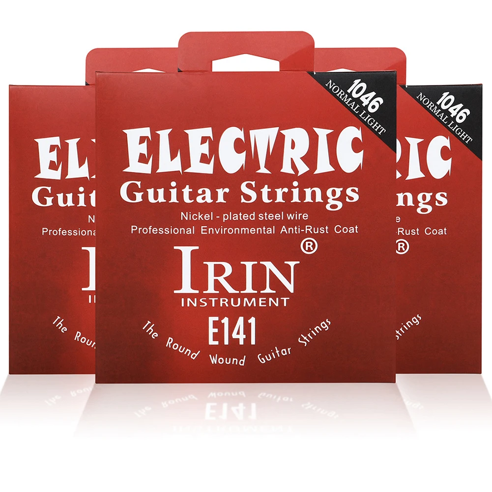 Metal Electric Guitar Strings Set Hexagonal Carbon Steel 6 String for Electric Guitar Accessories Practice Use