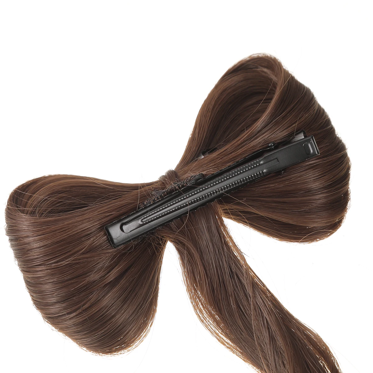 Bow Half-Tied High Ponytai Hairpin Chicken Feather Wig Braid Hair Clip Hair Pin Braid Wig Braid Fluffy Styling Hair Accessories