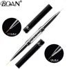 BQAN Black Double Head Crystal Handle 9mm&11mm Drawing Brush Liner Brush Painting Pen Gel Polish Crystal Nail Art Manicure Tools 1