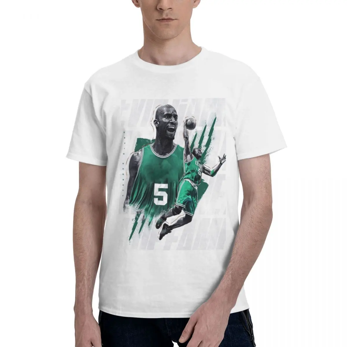 

Movement Kevins And Garnetter KG The BIG TICKET Da Kid Basketballer Team Top tee Kemp Top Quality High grade Leisure USA Size