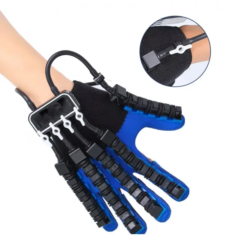 New Portable rehabilitation robot Gloves Stroke Hemiplegia Cerebral Infarction Trainer Finger Exerciser Hand Function Repair
