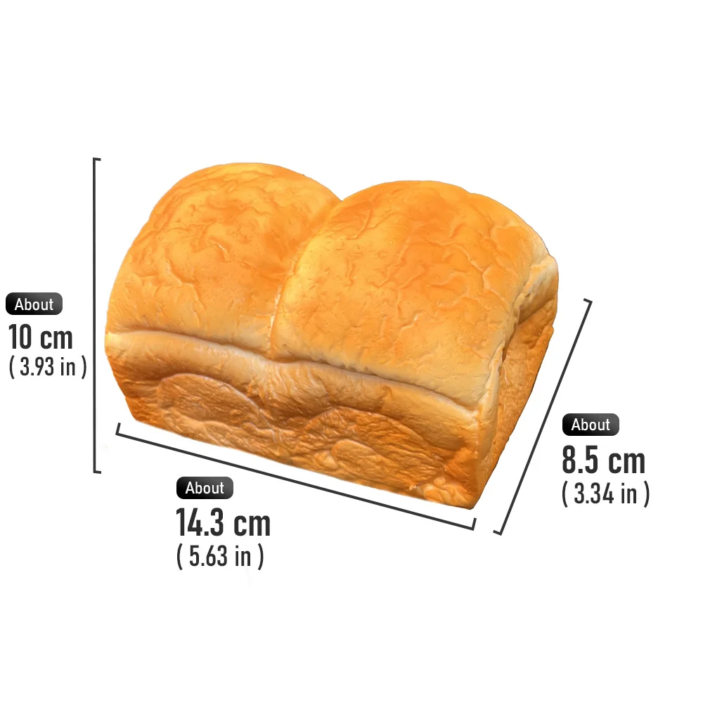 人工パン フェイクスライスパン : 偽トースト パン スライス シミュレーション 食品モデル ベーカリー ディスプレイ 写真小道具 ホーム キッチン パーティー 装 6個リアルな 人工パン模型 吐司トーストスライス フェイク