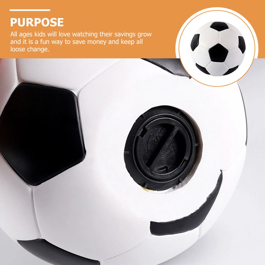Big Capacity Football Piggy Bank Coin Money Saving Cartoon Boys Kids Adult Money Boxes Desk Decoration Home Decor Sturdy Vinyl 5