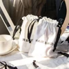 Cotton Drawstring Storage Bag White Canvas Bags for Hair Brush Travel Drawstring Pouch Soft Fabric Storage Bag Dust Bags 5