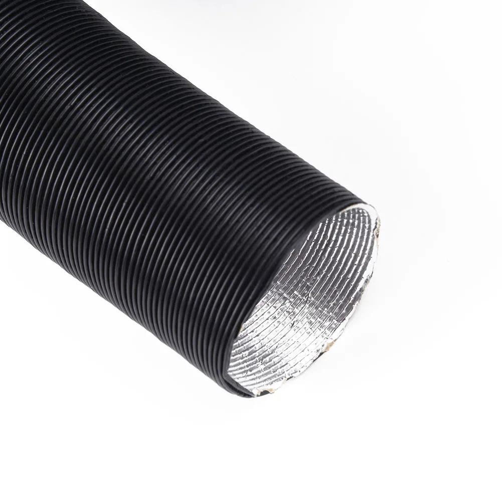 42mm Heater Duct Aluminum foil Black Car Conditioner Conditioning Diesel Hot Paking Pipe Replacement 1pc Useful