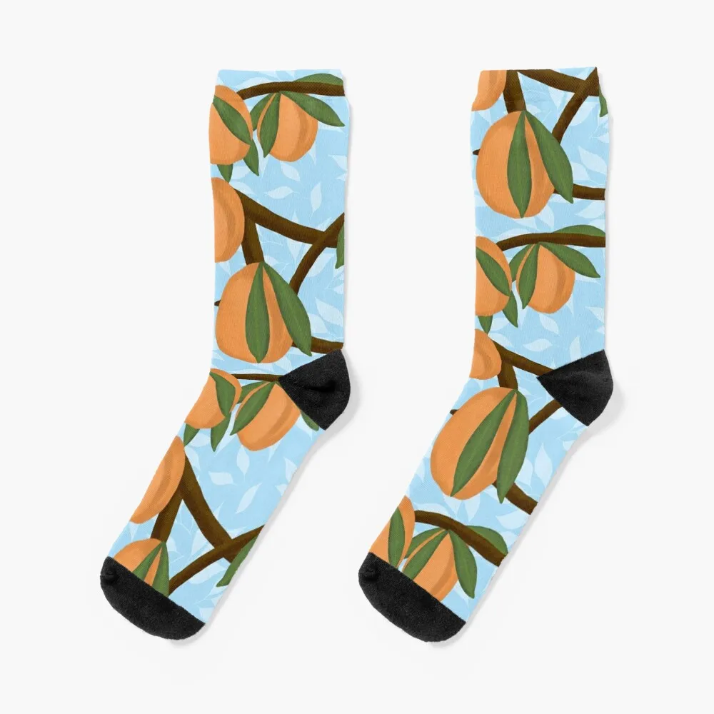 Apricots in the trees Socks custom socks compression stockings Women Socks For Girls Men's engineer s brain engineering profession graphic gift socks funny gifts stockings compression socks for girls men s