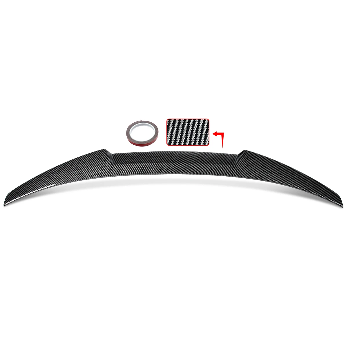 Rear Trunk Spoiler Wing Lip Carbon Color For 2020-2024 BMW G23 M440i Convertible