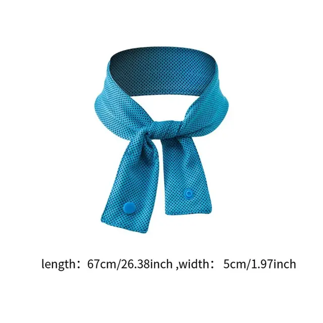 Breathable Multicolor Cooling Ice Scarf Neck Wraps Quick Drying Sweat Wiping Towel with Button Summer Sports Headscarf Hiking 6
