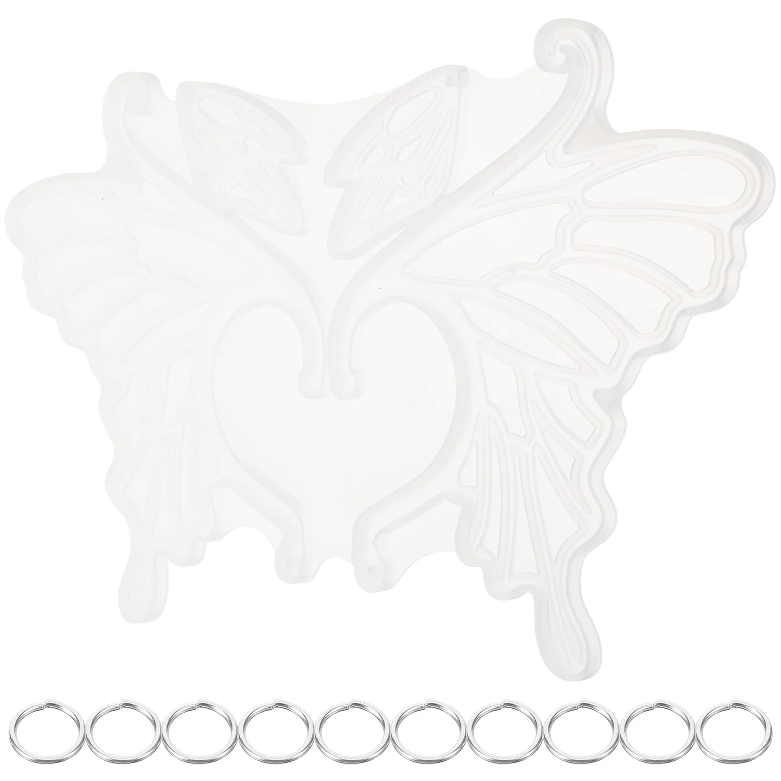 

Ear Cuff Mold Silicone Craft Epoxy Resin Wing Molds Earring Clips Silica Gel for Jewelry