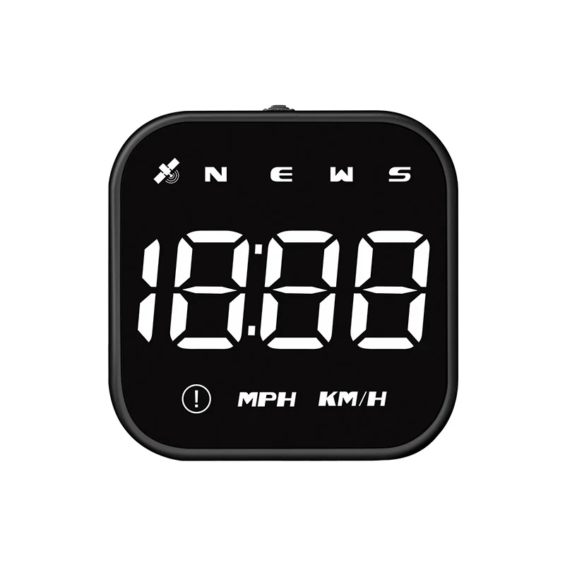 G4S HUD GPS tête haute écran 2.5 pouces, support LED, horloge, boussole, compteur de vitesse KMH, alarme de survitesse, ordinateur de bord