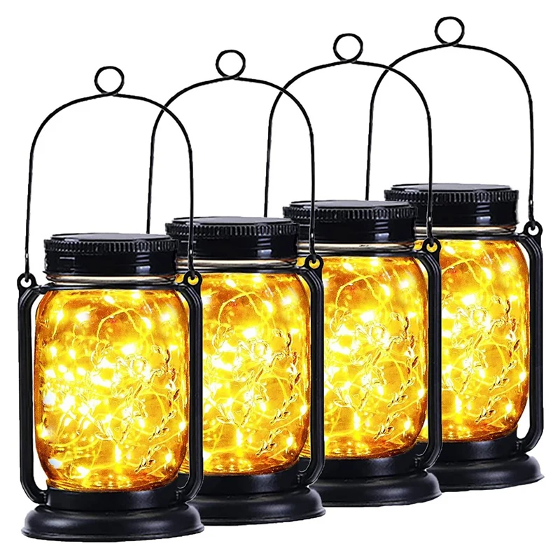 beau-4-pack-solar-lantern-outdoor-backyard-decor-hanging-jar-solar-lights-waterproof-garden-decor-for-christmas-garden