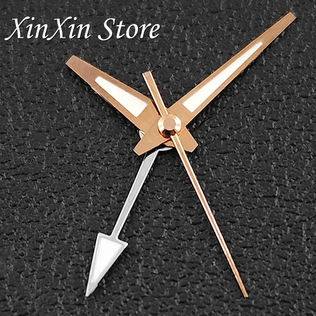 Silver Red High Quality GMT Watch Hands with C3 Green Luminous Needles