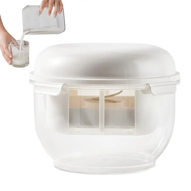 

Yogurt Whey Separator Transparent Yogurt Whey Strainer Container With Detachable Cup For Juicing Soy Milk Cheese Kitchen Tools
