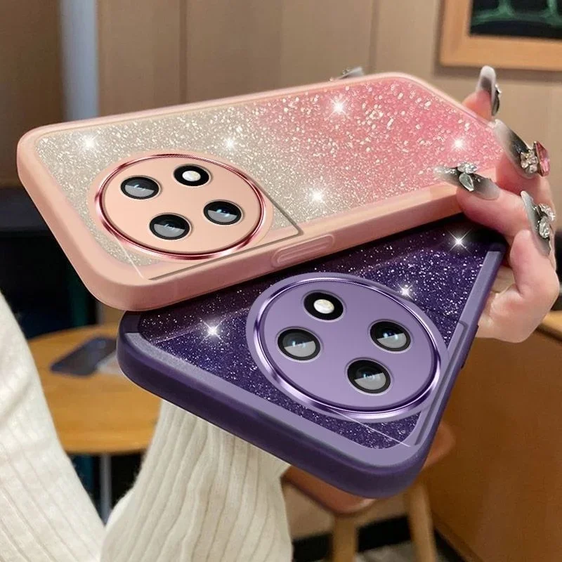 Bling Glitter Camera Protector Lens Film Silicone Clear Soft Phone Case