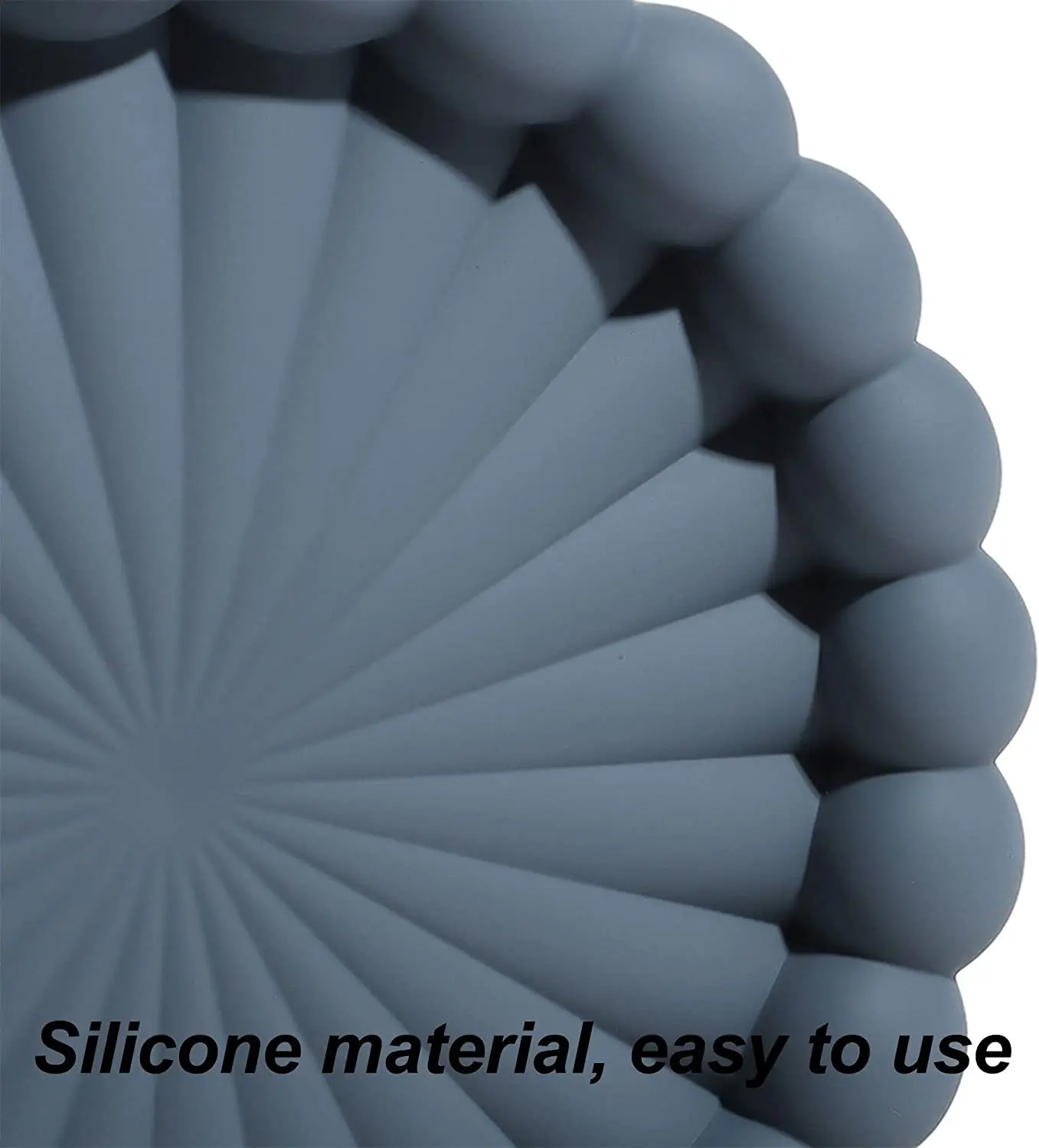 Silicone Charlotte Cake Pan Reusable Mold Fluted Cake Pan Nonstick Round Molds for Shortcake Cheesecake Brownie Tart Pie