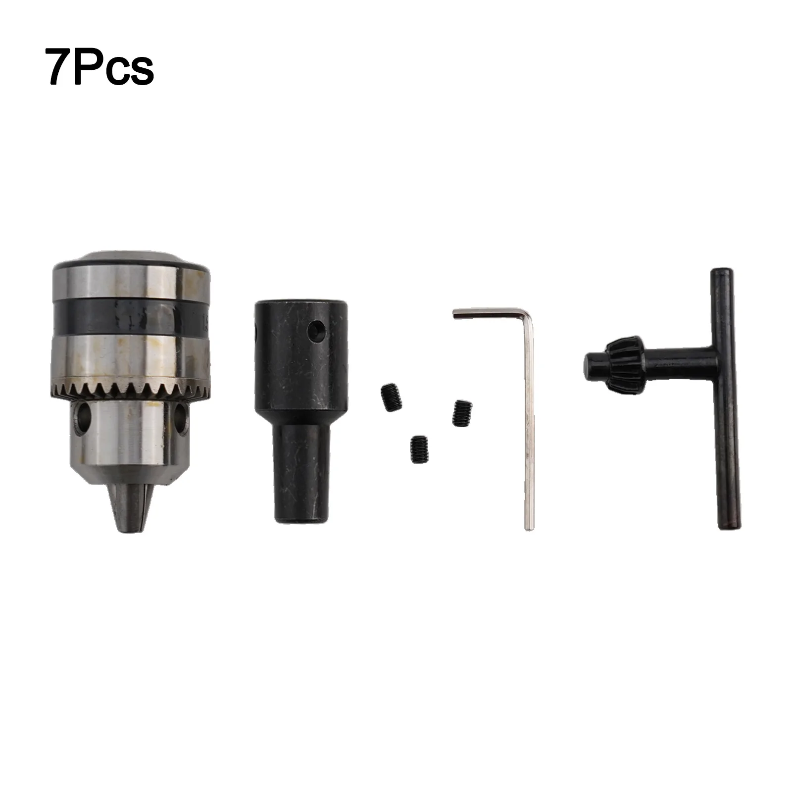 B12 Drill Chuck L T Spanner Connector With Wrench Clamping Range 1.5-10mm CNC Machine Convert Adapter For Milling Machine, Lathe