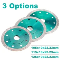 1pcs 105/115/125mm Diamond Saw Hot pressed sintered Mesh Turbo blade Cutting Disc Green Diamond Wheel for Porcelain Ceramic Tile 1