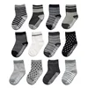 6 Pairs Kids Socks Striped Star Pattern Non-slip Floor Socks For Toddler Baby Boys Socks 1