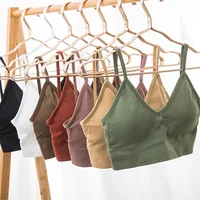 Kit 4 ensemble de soutien-gorge sans couture pour femmes, soutien-gorge Sexy en coton au dos beau, sous-vêtements rembourrés confortables et respirants 1