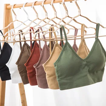 Kit 4 Women Seamless Bra Set, Sexy Beautiful Back Cotton Bra Comfortable Breathable Padded Bra Underwear 1