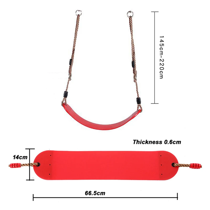 Outdoor Sport Toy Equipment Flexible Glue Swing Soft Board Toys for Children Kids 100KG Load Bearing Swing 6