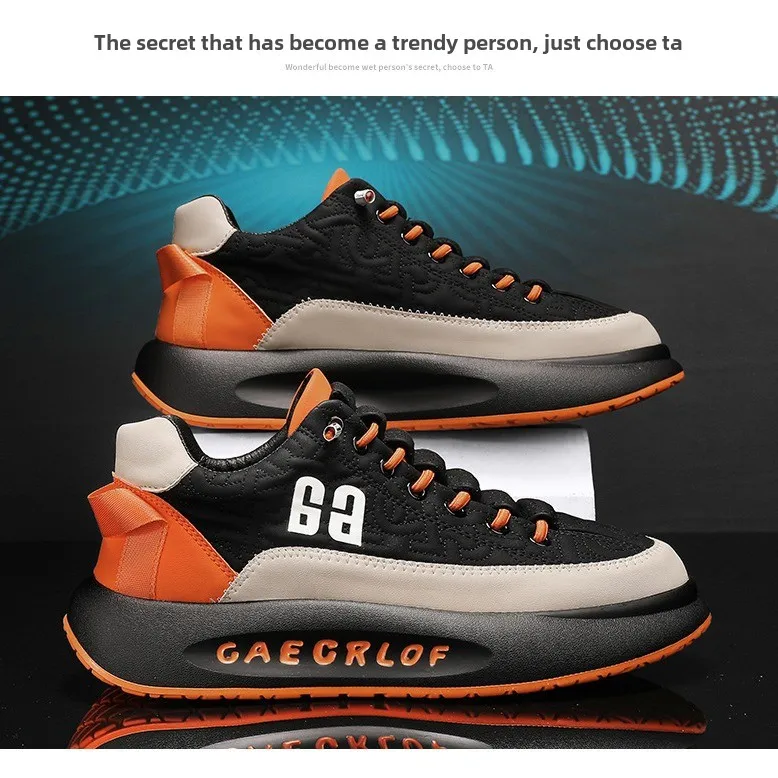 2025 New Style Men's Athletic Shoes, A+ Quality Running Shoes with Thick Soles and Increased Height 2