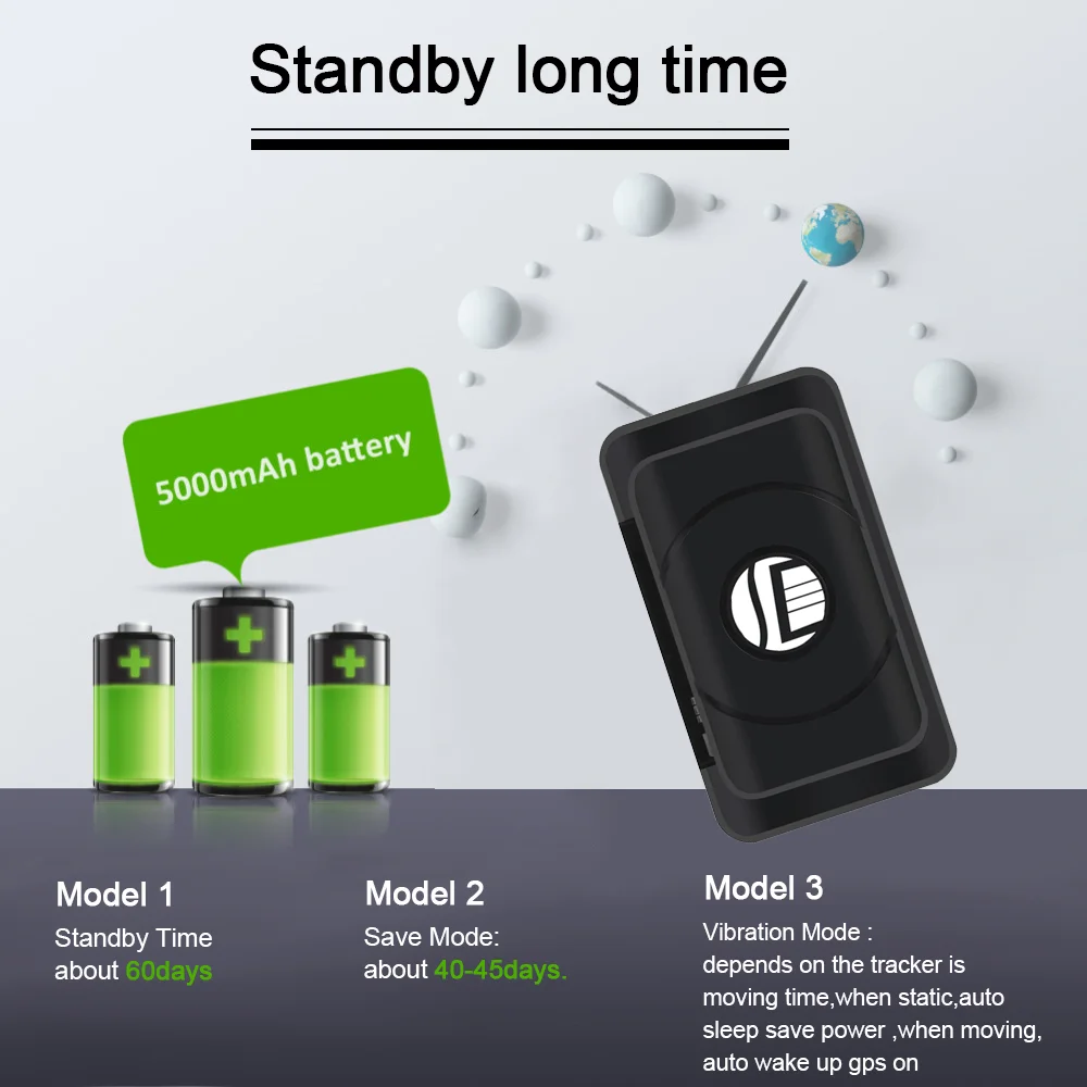 DAGPS 스몰 사이즈 무선 GPS 자동차 추적 장치, 긴 수명, 5000mah 배터리, tk905 마그네틱 tic GPS 추적기 보다 나은 tk202