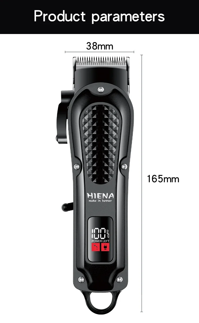 Professional Hair Clipper And Trimmer Kit For Men Rechargeable_voghion.com