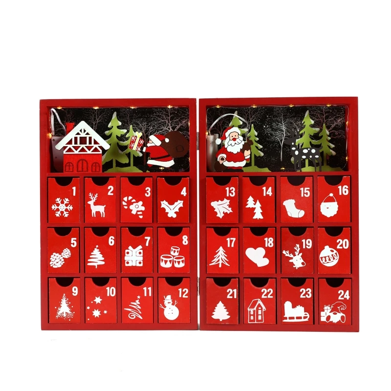 

Рождественская деревянная подставка для хранения в дневное время