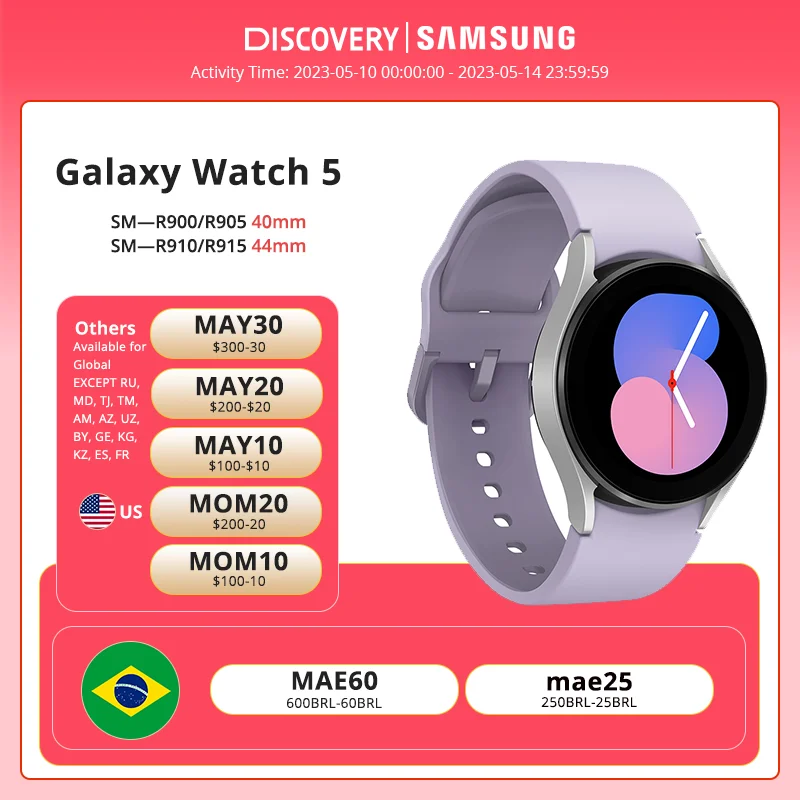 Reloj inteligente Samsung Galaxy Watch4 40mm BT Oro Rosa